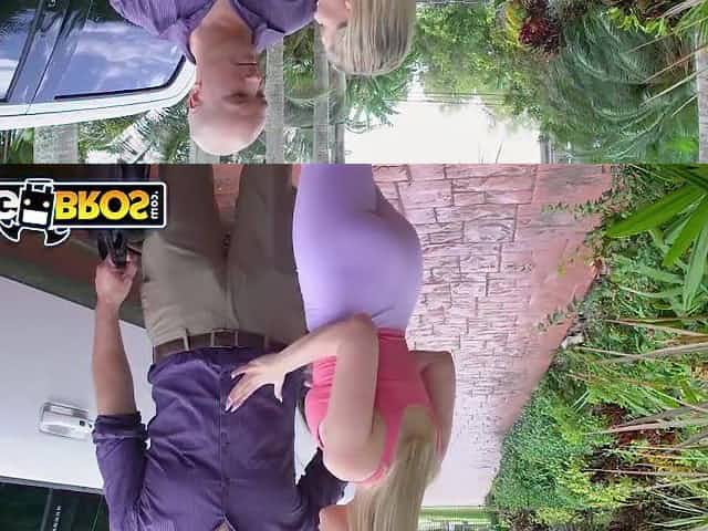 BANGBROS - Breasty PAWG Blake Blossom Seduces The DILF Next Door With HEr Large Melons And Large Butt