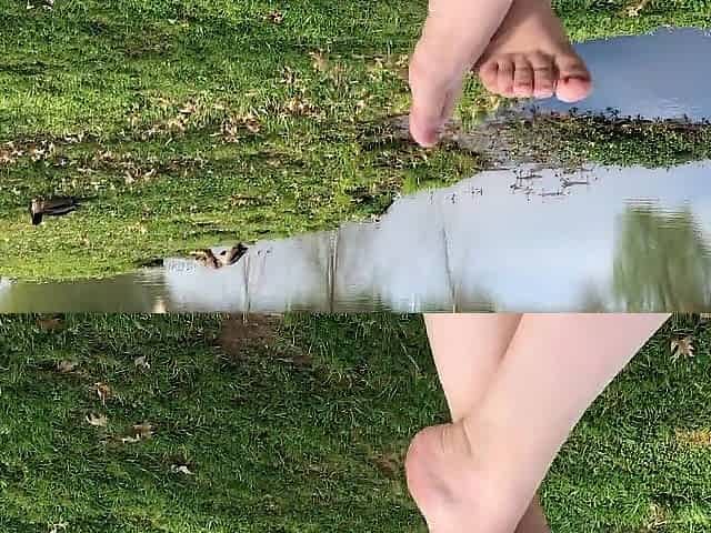 Public Park - Duck Pond - Feet Fetish