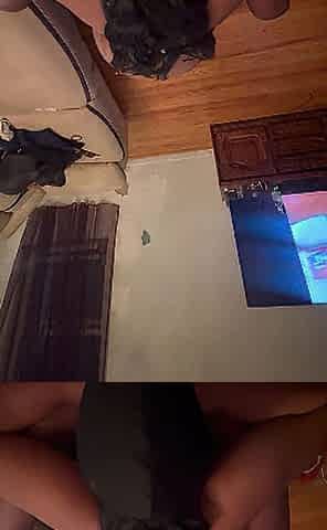 Shy black eating ebony shlong