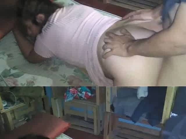 Girl in Pink Dress Is Fucked on the Mattress on the Floor