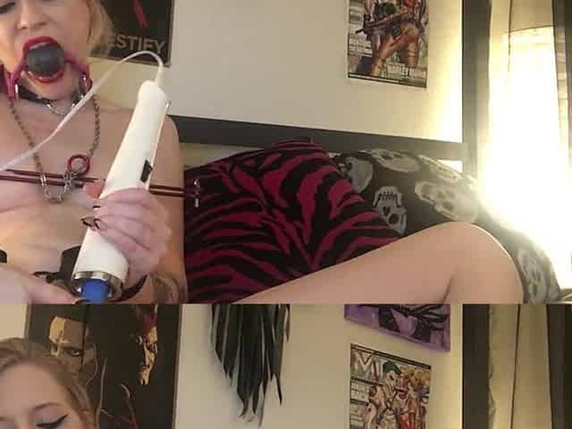 S&M gorgeous torment - hawt blond kinky solo cum
