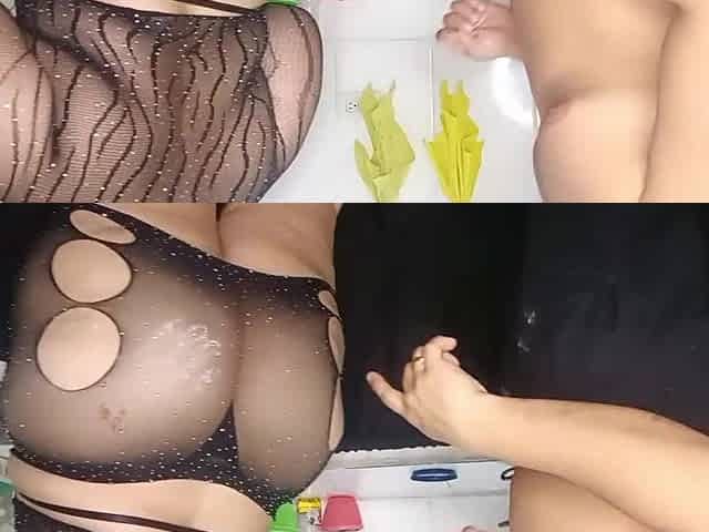 Hot corpulent hotty in underclothing seduces me with her large butt and sucks my rod so I can screw her hard