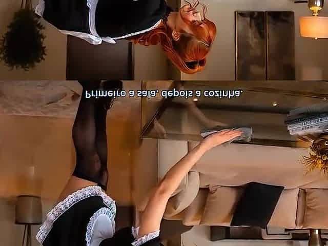 I've sex with my boss's son on the bed and this chab cums inside me, I'm the housemaid [AI generated]