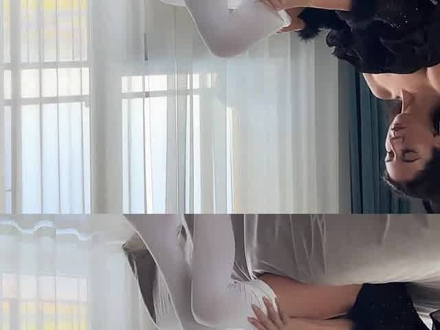 Anal Sex with Secretary in White Hose - Anal Creampie