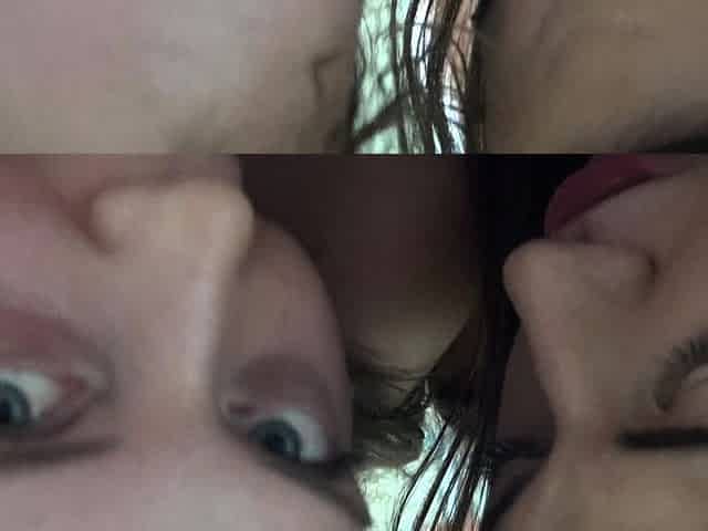 HD POV shaved brunette fucking your big cock