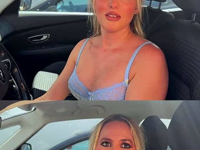 Blonde Laura Crystal with big boobs