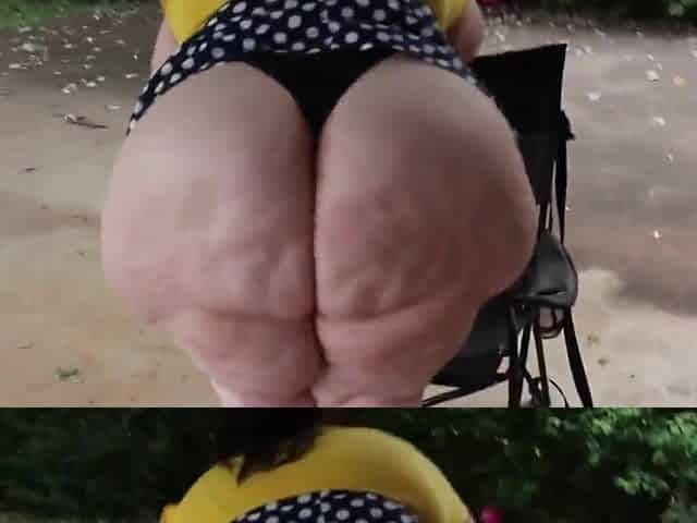 Ssbbw Butt Polkadot Petticoat