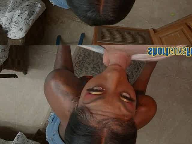 Shortking cocksucked by curvy black ma
