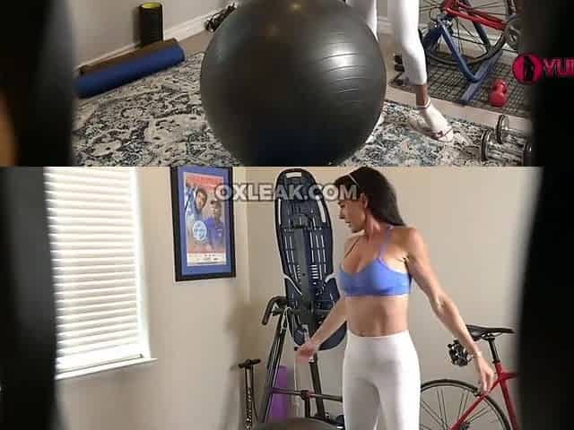 Muscled Fit Stepmom Works Out Peeping Stepson POV - Sofie Marie - Big fake tits