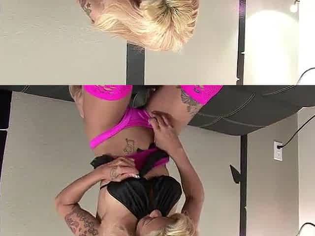 A youthful black amateur drills her cunt with a golden sextoy