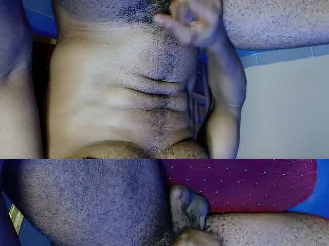large, hirsute jock swings wild and raw