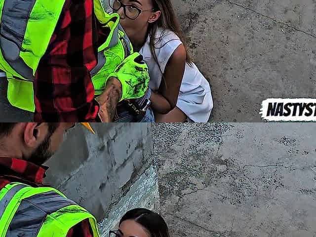 Bawdy Construction Worker Screws His Boss Right on the Job Website