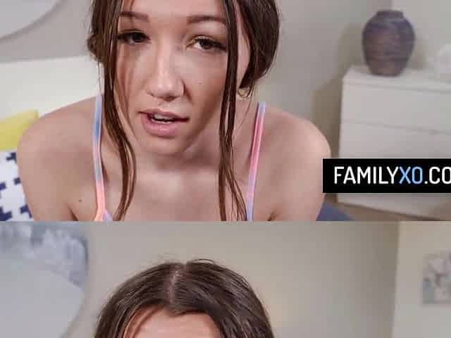 Sexually excited stepdaughter gets her vagina pounded for missing class at school