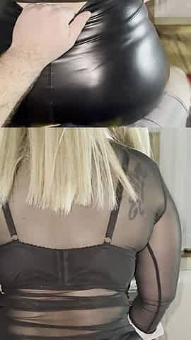Naughty Student Girl Sucks the Professor and Begs Him to Cum on Her Leather Pants