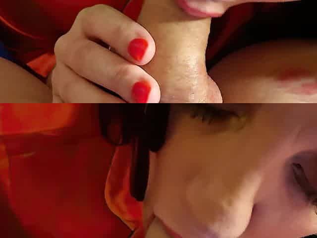 Sucking Sissy In Blue Underware Giant Spunk flow