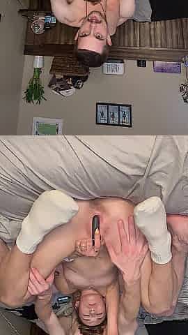 Solo play leads to creampie