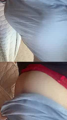 Playing with my large tits