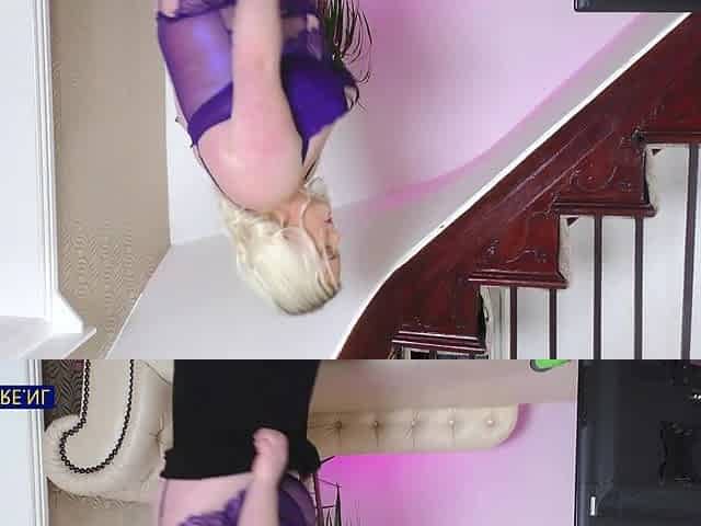 Blonde Bbw Cougar Kerry Is A Naughty British Housewife That Loves To Masturbate Her Shaved Pussy - MatureNl