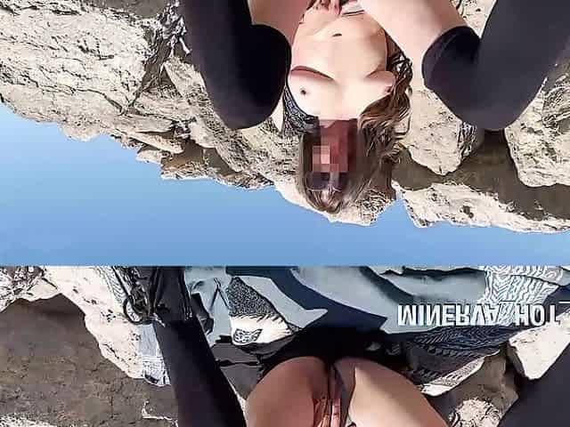 Recent adventure. Wife caught masturbating on the beach and gives a oral job to a stranger in front of h