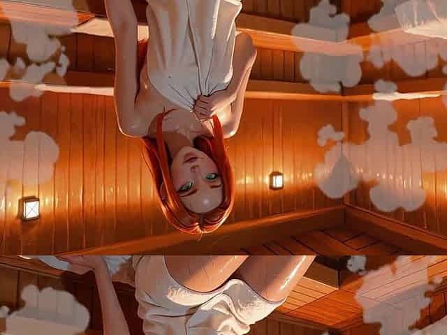 Atom Eve Gets Screwed & Facialized in Sauna - AI-generated
