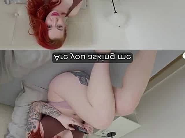 Redhead with large titties loves my jock