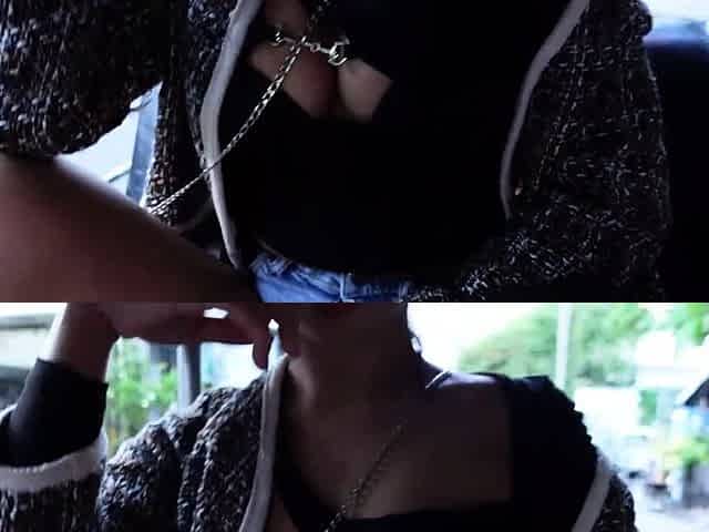 Cute Thai teen with big tits picked up