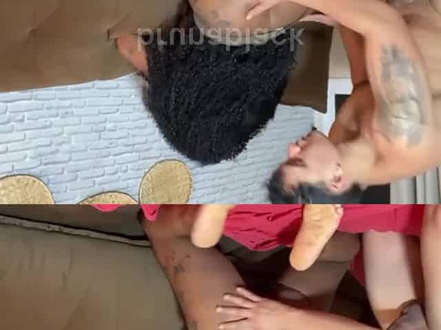 Hawt vagina ebony angel makes the stud cum quickly on her large ebony butt