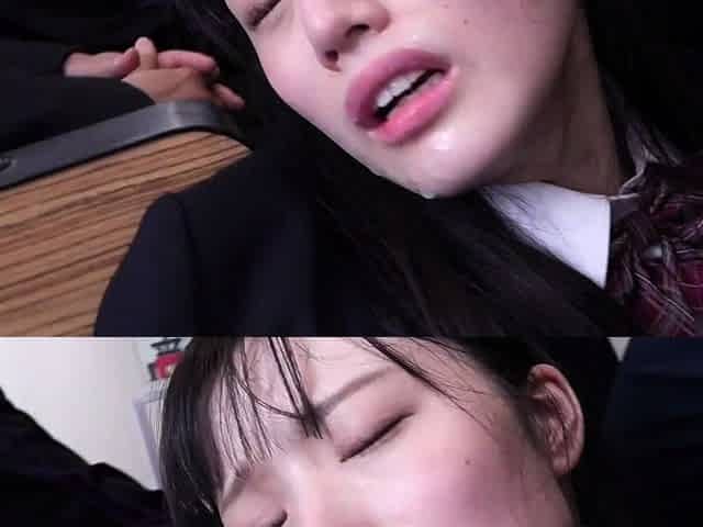 Horniest Asian schoolgirl massive cumshot in group sex