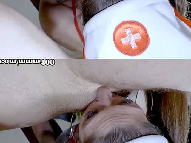 Nurse Threesome: Intense Anal & Squirt Orgy - MMM100