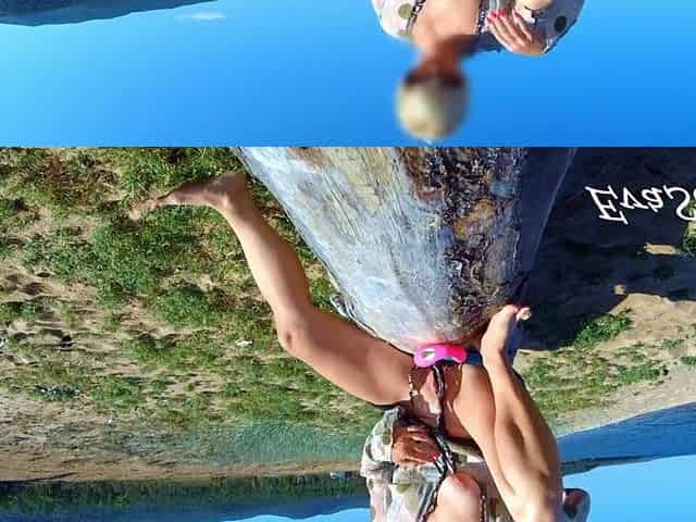 Dissolute mother i'd like to fuck orgasms and squirts on a public beach