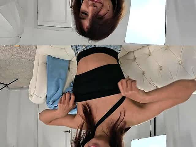 Flexible skinny babe enjoys anal at a casting