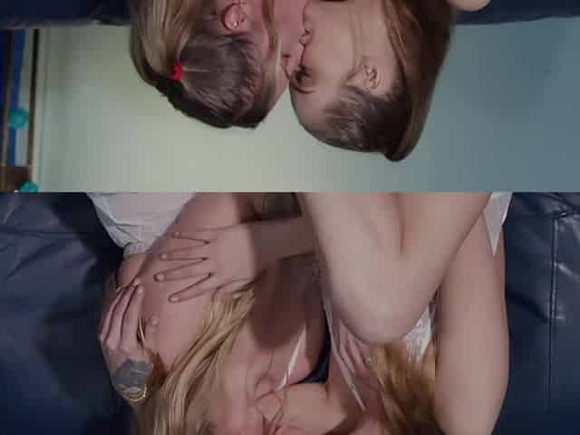 Two cute girls Grace and Ava Grey in lingerie