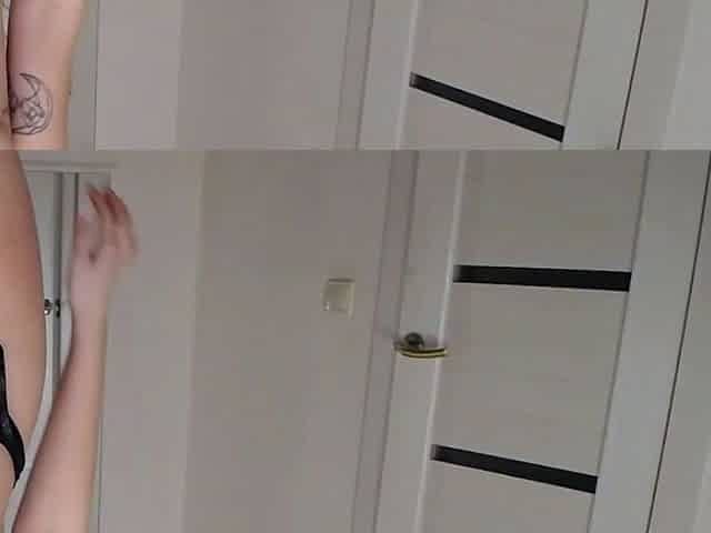 Tasty amateur blonde babe masturbating on web cam