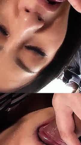 Japan Milf with Extremely Hairy Pussy gives Blowjob to Stranger