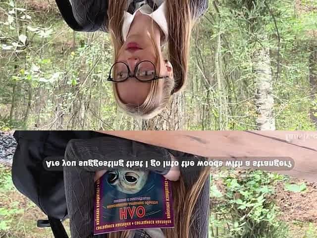 Silly Schoolgirl Alien Hunter Indeed Wanted Sexy Cum on Her Face