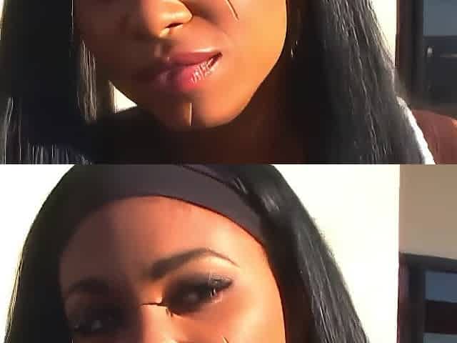 Ebony wannabe pornstar does her 1st tryout