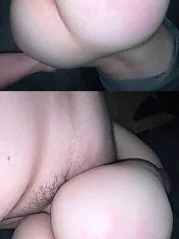 Sexy golden-haired Mexican with chunky booty getting banged in doggy