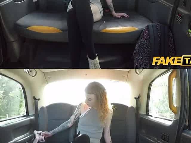 Fake Taxi Panty stuffing redhead love a valuable coarse screwing
