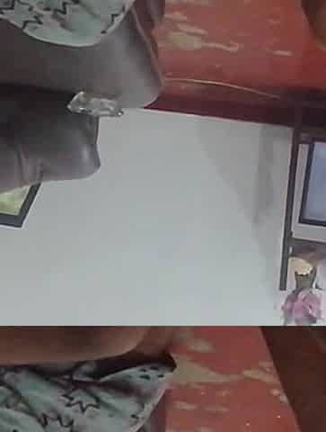 Father in Law's Gigantic Dick Hangs Out Under His Sarom for Step Daughter