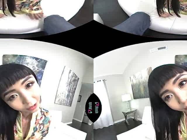 VRHUSH Oriental angel Marica Hase masturbating