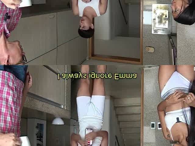I Fuck My Stepsister While My Stepfather Arrives And Catches Me Coming On Top Of Her