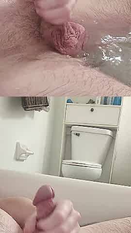 Masturbating in the bathtub