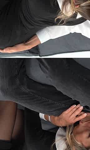 Hot Secretary in Sexy Stockings Drove Boss Crazy and He Fucked Her
