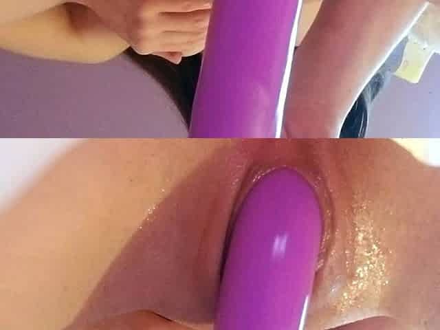Sexy solo redhead enjoying close up pussy toying