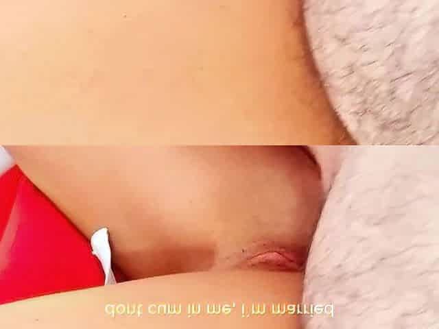 " make sure u dont cum inside, i`m married "