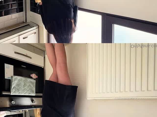 gassy kat Kitchen pervs- I stared out the window in my