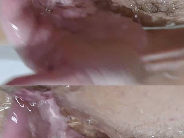 Finger Fucking & Tugging on Pubes Naked in My Bath