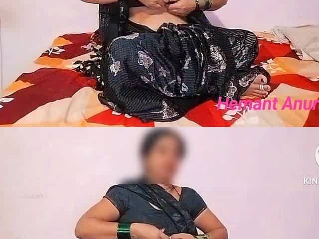 Live Nude Show in Black Saree