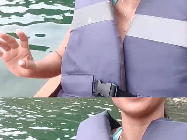 Masturbating in the outdoor water (outdoor and tour)
