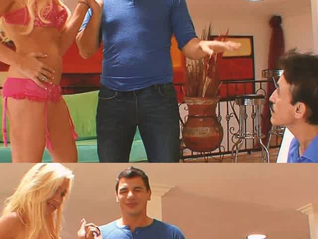 MILFs Cuckold Scene-2_blonde with a Big Ass Enjoys a Big Cock While Her Husband Watches